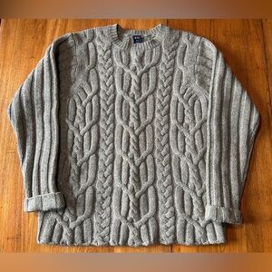 Vintage GAP Lambs Wool Cable Knit Sweater Small